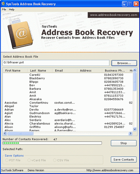 2013 Outlook Contacts Recovery 4.1