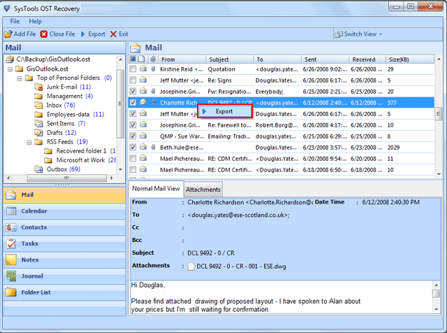 Microsoft OST File to PST 64 Bit 6.0